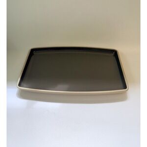 RETIRED Pampered Chef Stoneware Rectangle Medium Entertaining Platter Oven Safe